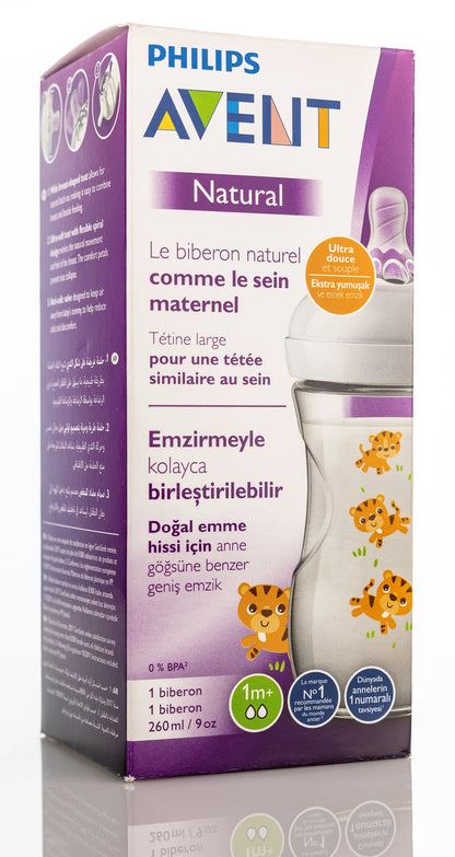 Avent [489] Natural Response Bottle [Tiger] 1M+ 260 ML