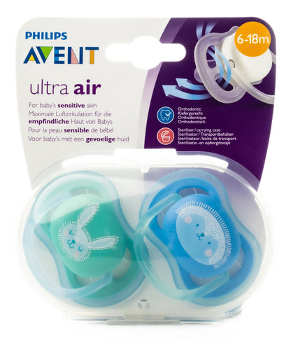 Avent [584] Ultra Air Soother [Blue]  0-6 M 2 Pieces
