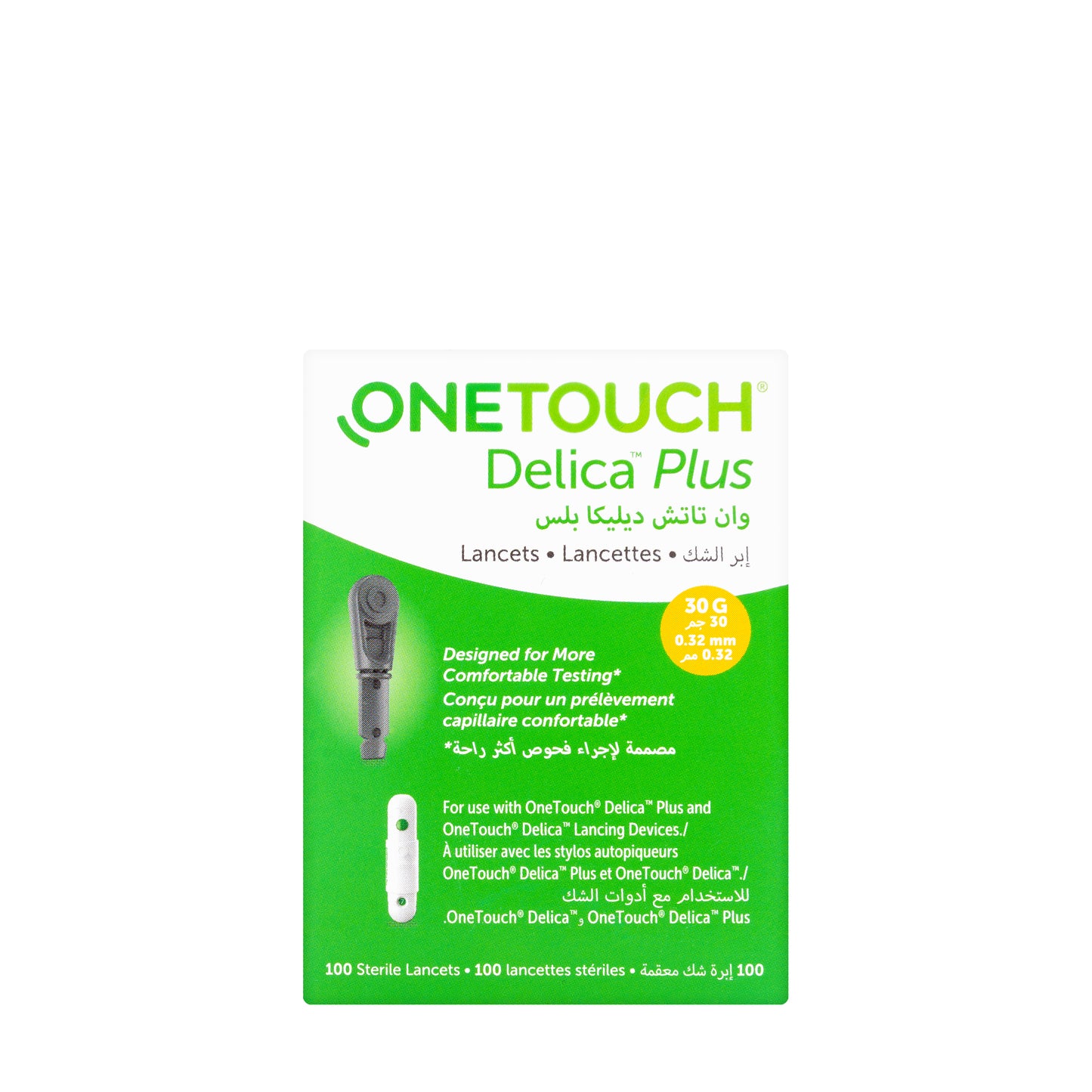 OneTouch Delica Plus 30G 100 Lancets