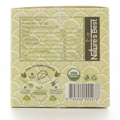 Natures Best Japanse Matcha Green Tea Powder 50gm