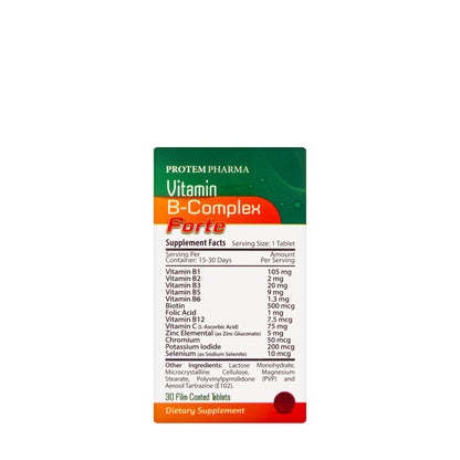 Protem Pharma Vitamin-B Complex Forte 30 Tablets