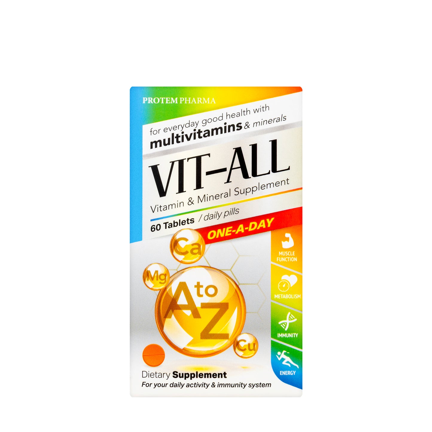 Vit-All One Day Vitamins & Minerals 60 Tablets