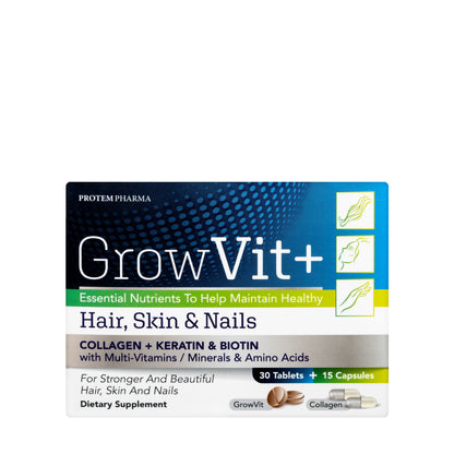 Grow Vit+  Hair, Skin & Nails 30 tablets + 15 capsules
