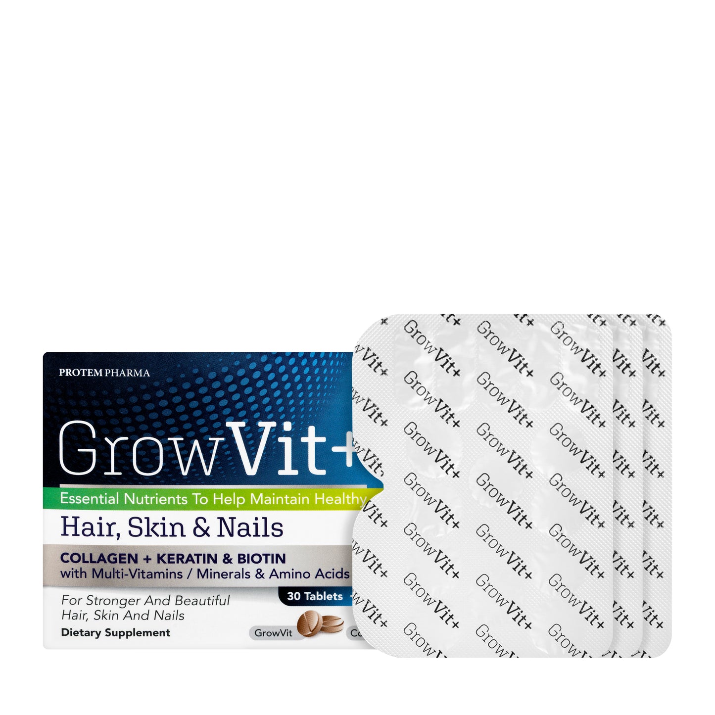 Grow Vit+  Hair, Skin & Nails 30 tablets + 15 capsules