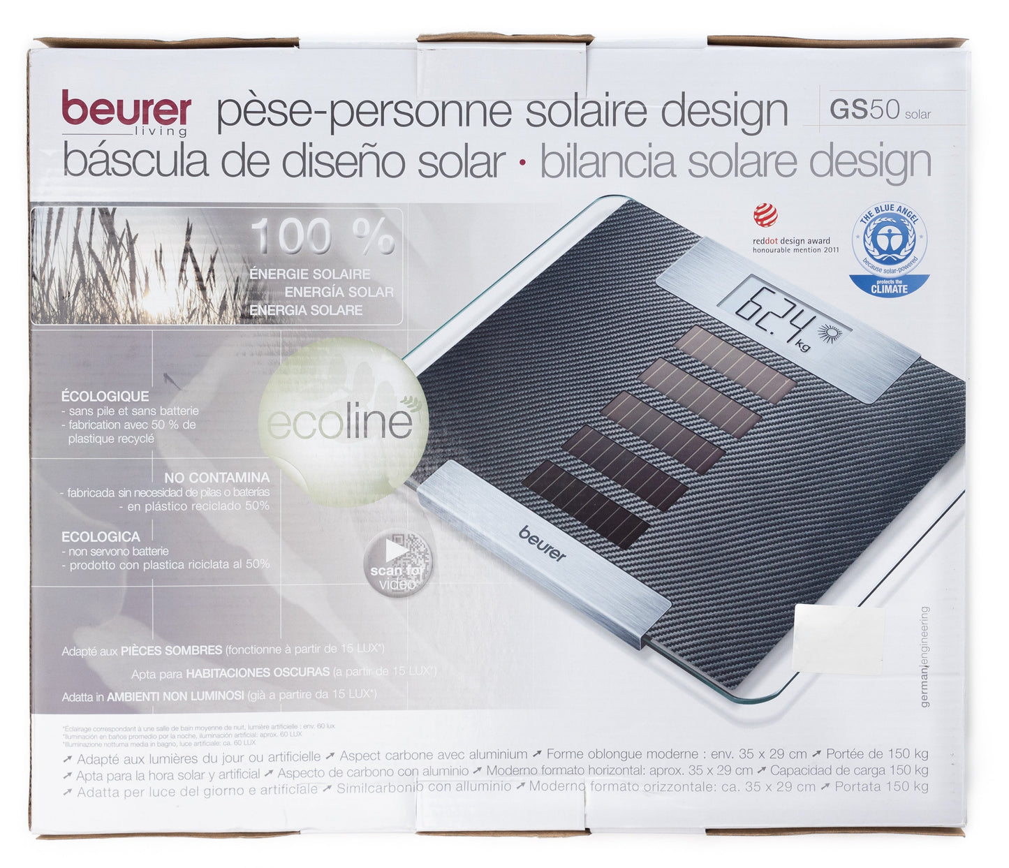 Beurer Digital Scale Solar GS-50