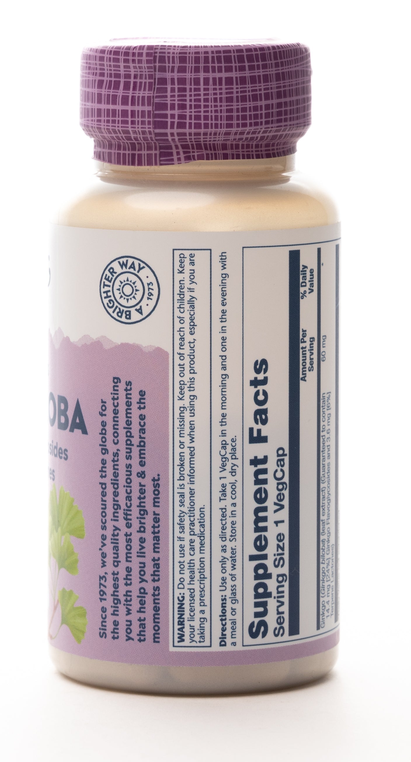 Solaray Ginkogo Biloba 60mg 60 Capsules