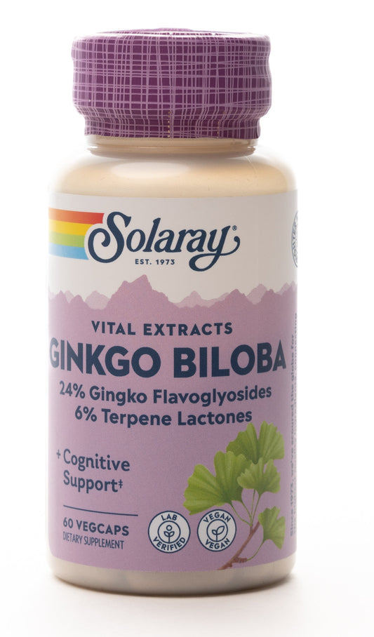 Solaray Ginkogo Biloba 60mg 60 Capsules