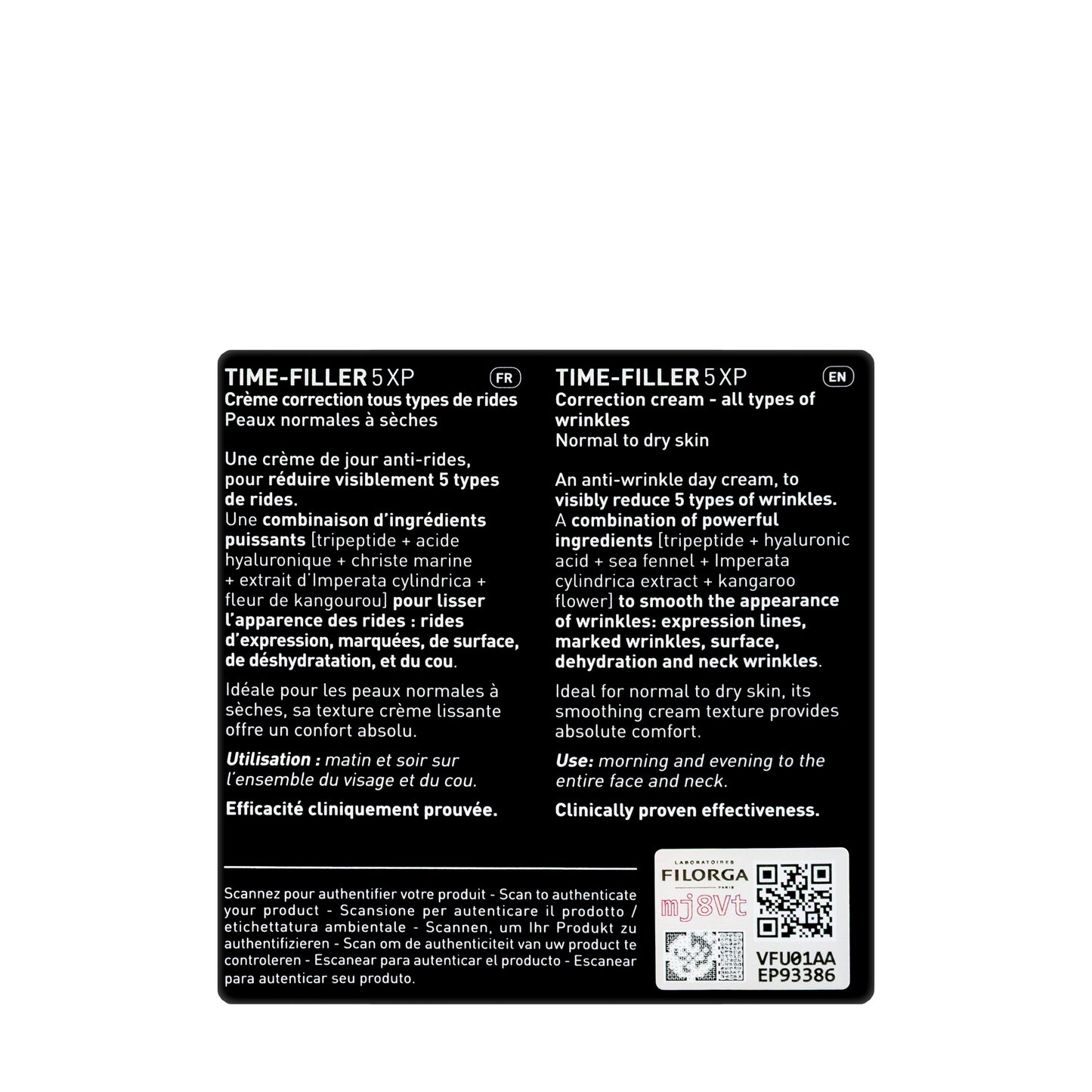 Filorga Time Filler 5XP Anti-Wrinkle Cream Normal to Dry Skin 50 Ml