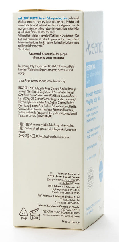 Aveeno Dermexa Fast & Long Lasting Balm 75 Ml