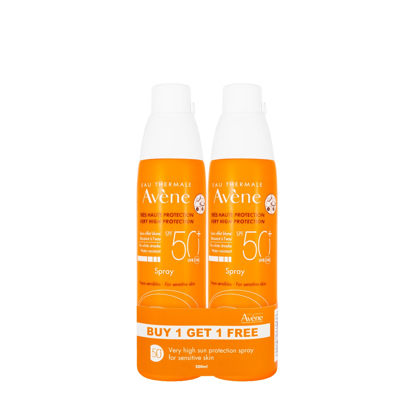 Avène SPF 50+ Very High Protection Spray 200 Ml 1+1 Offer Pack