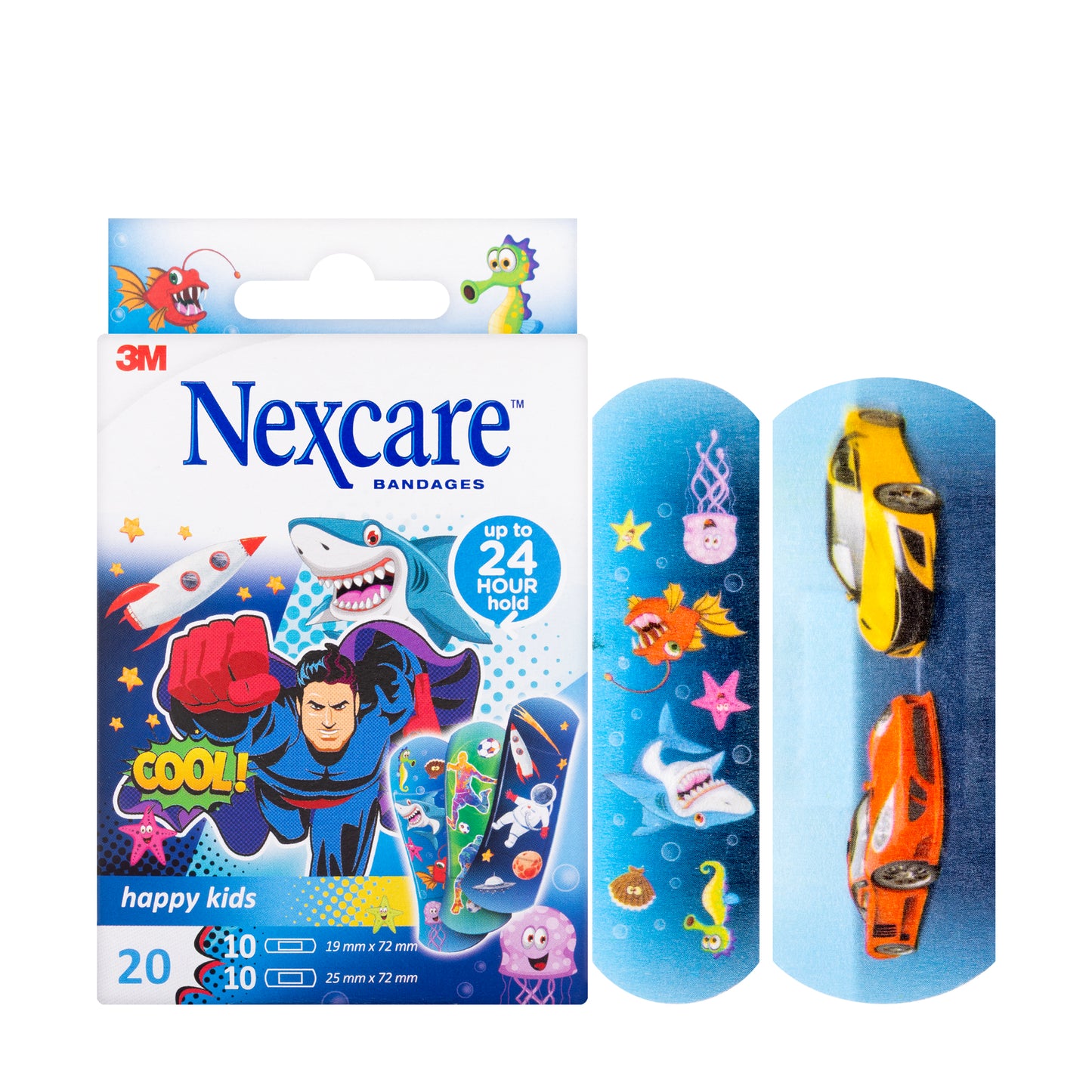 Nexcare Happy Kids Cool Assorted 20 Pieces[N3-20-2B]