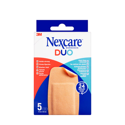 Nexcare Duo Plaster 51 × 102 mm 5 Pieces[N17-5-1M]