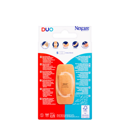 Nexcare Duo Plaster 51 × 102 mm 5 Pieces[N17-5-1M]