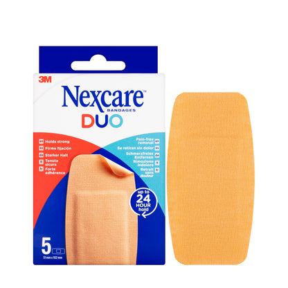 Nexcare Duo Plaster 51 × 102 mm 5 Pieces[N17-5-1M]