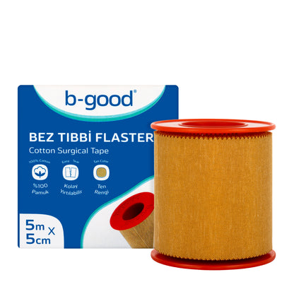 B-Good Cotton Surgical Tape 5Mx5Cm [Tan]