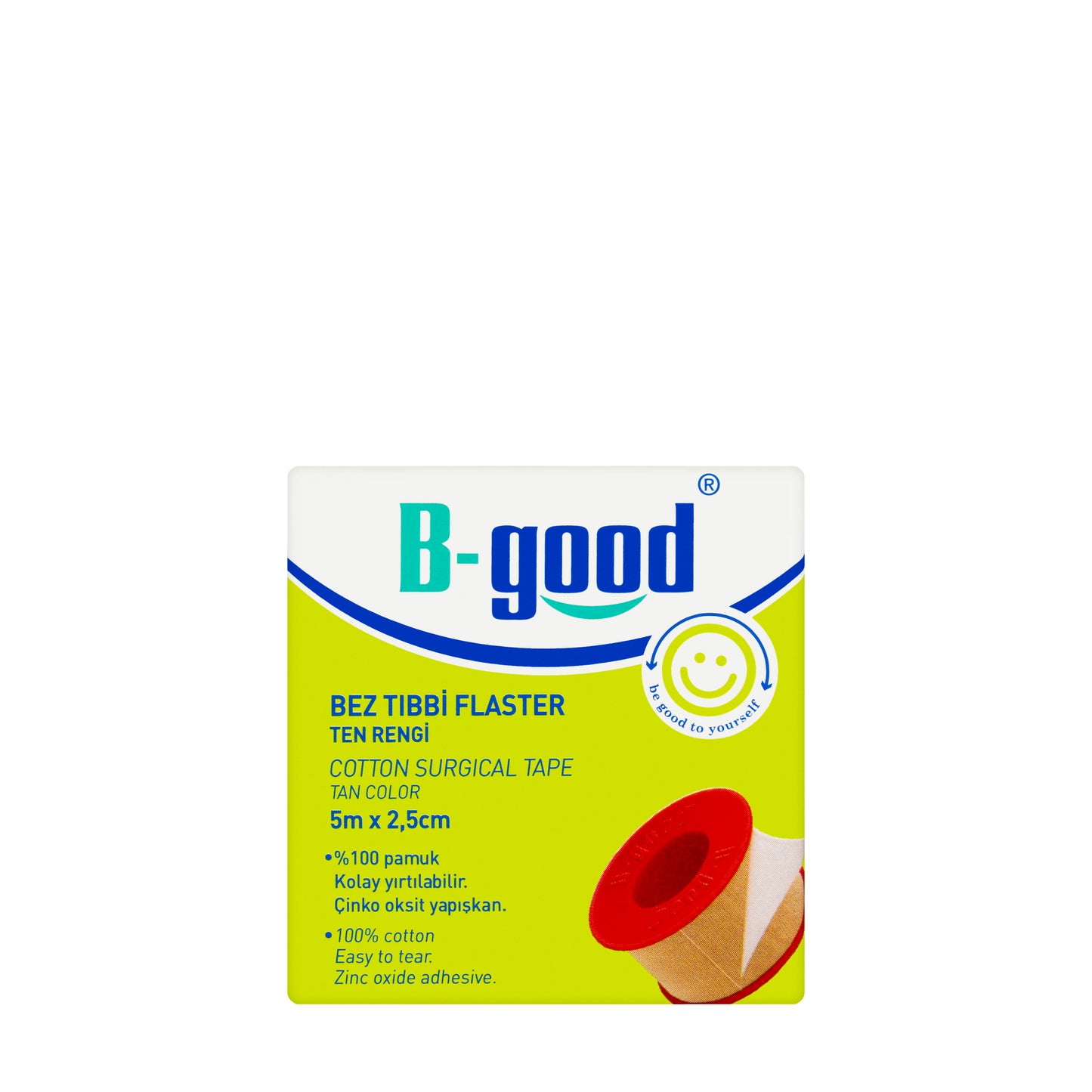 B-Good Cotton Surgical Tape 5Mx2.5Cm [Tan]