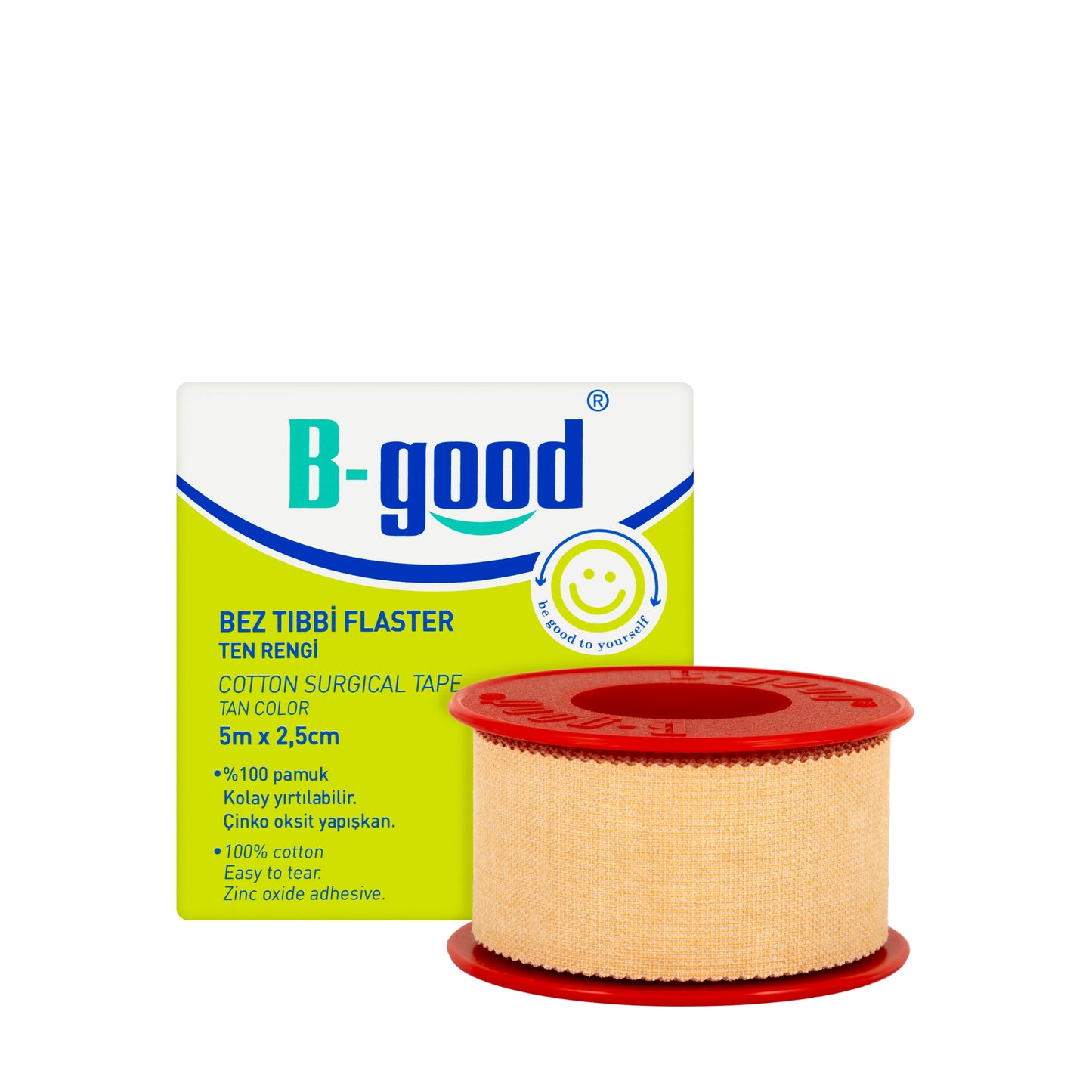 B-Good Cotton Surgical Tape 5Mx2.5Cm [Tan]