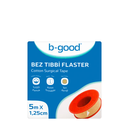 B-Good Cotton Surgical Tape 5Mx1.25Cm [Tan]