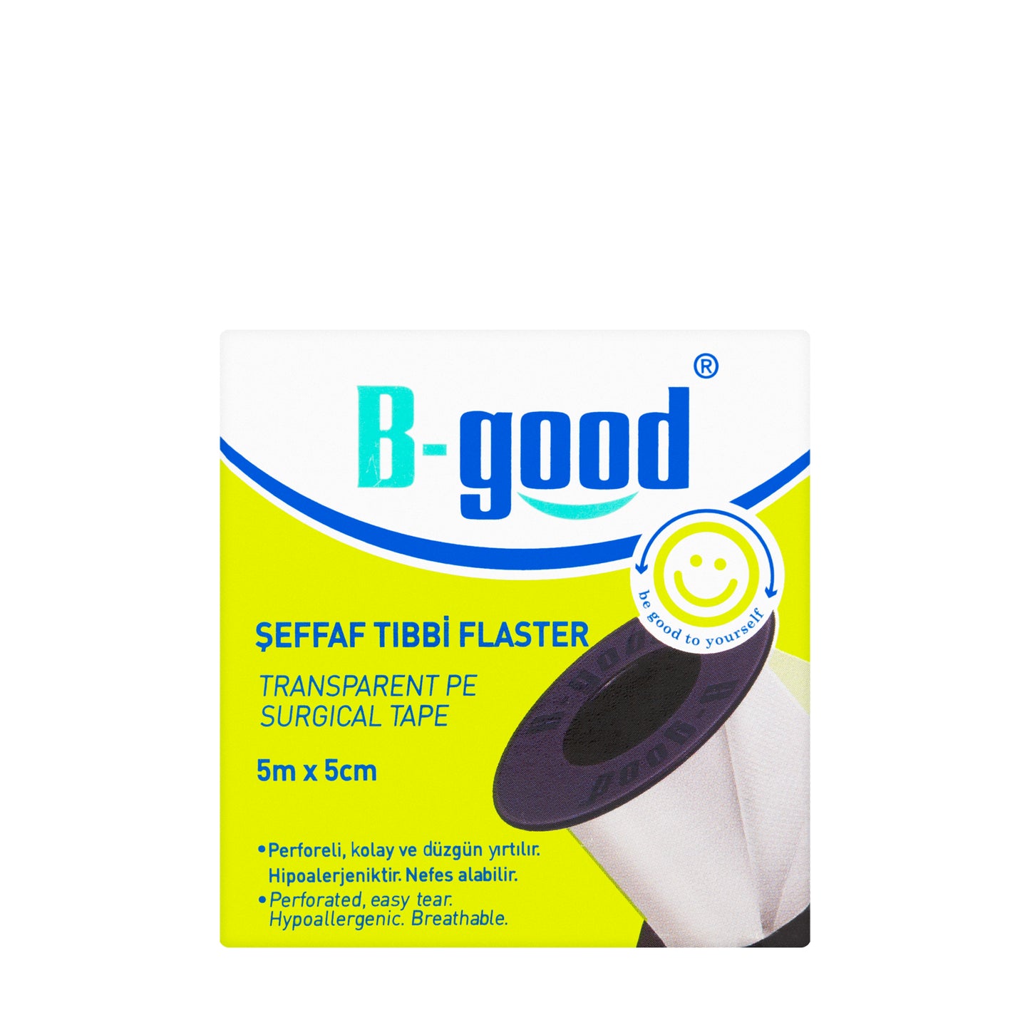 B-Good Transparent Surgical Tape 5Mx5Cm