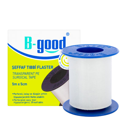 B-Good Transparent Surgical Tape 5Mx5Cm