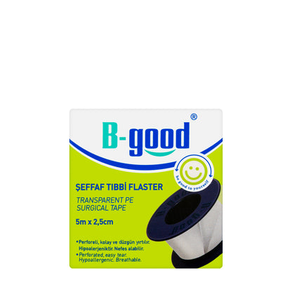 B-Good Transparent Surgical Tape 5Mx2.5Cm