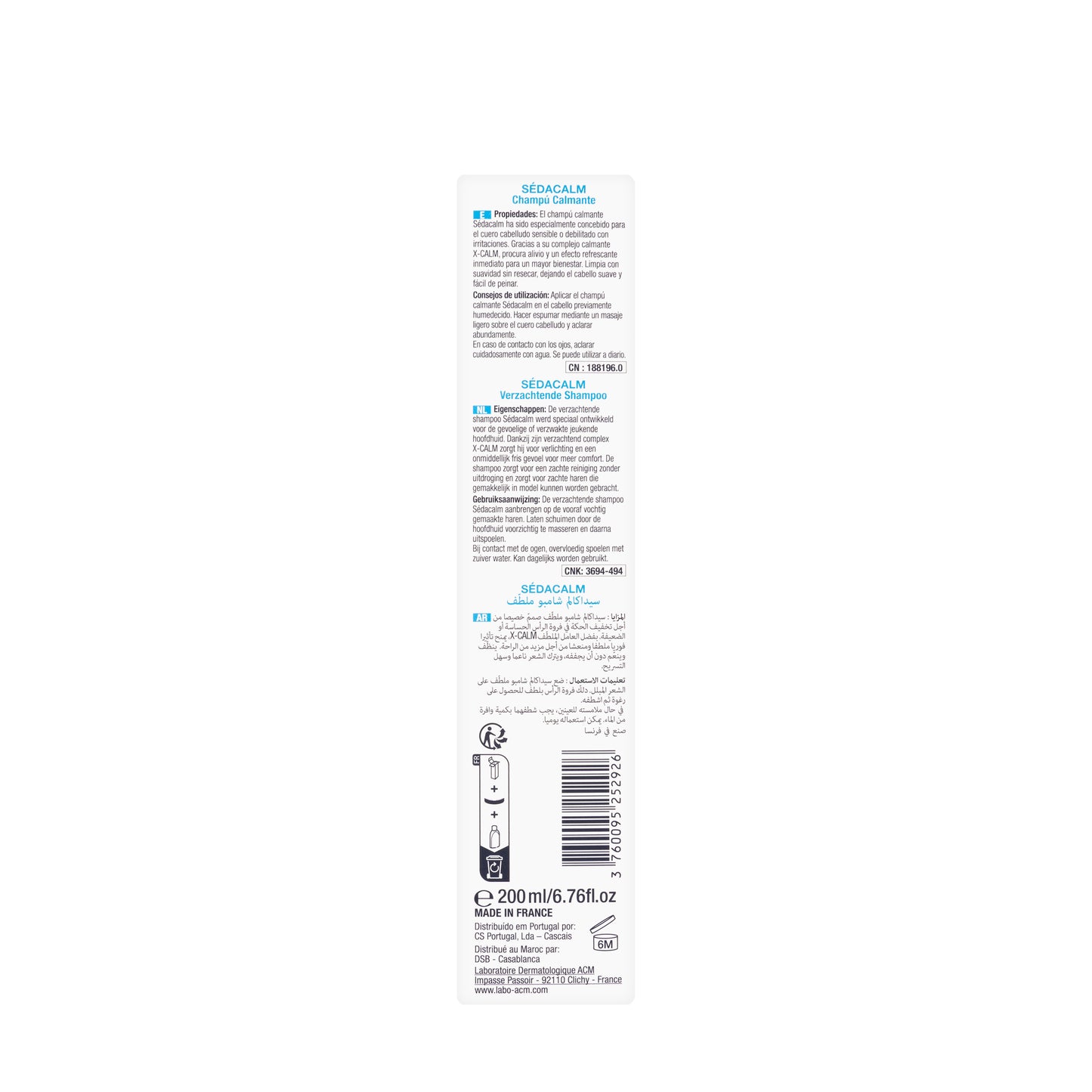 ACM Sedacalm shampoo 200 Ml