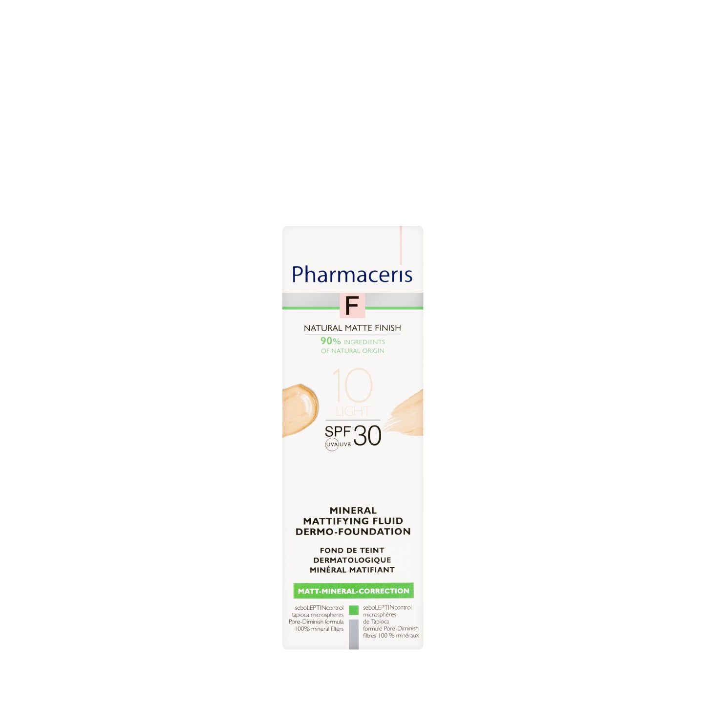 Pharmaceris F Mineral Mattifying Fluid Dermo-Foundation SPF 30 Shade 10 Light 30 Ml