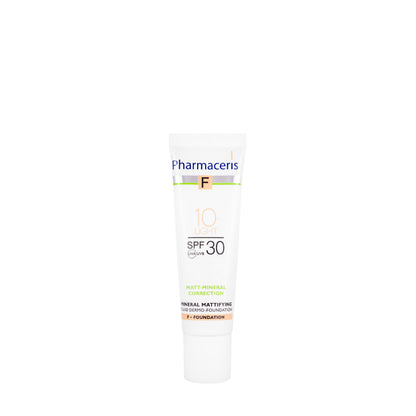 Pharmaceris F Mineral Mattifying Fluid Dermo-Foundation SPF 30 Shade 10 Light 30 Ml