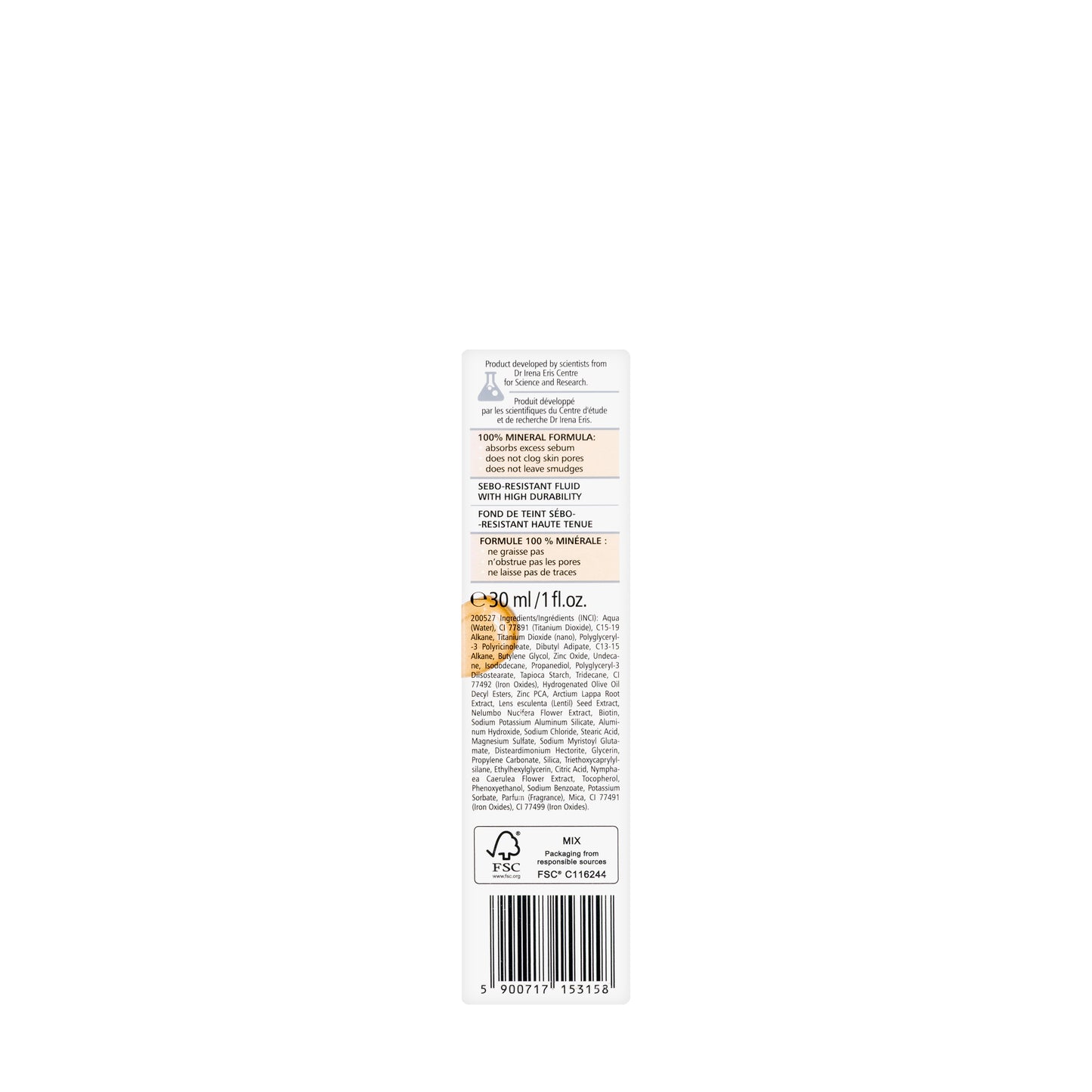 Pharmaceris F Mineral Mattifying Fluid Dermo-Foundation SPF 30 Shade 10 Light 30 Ml