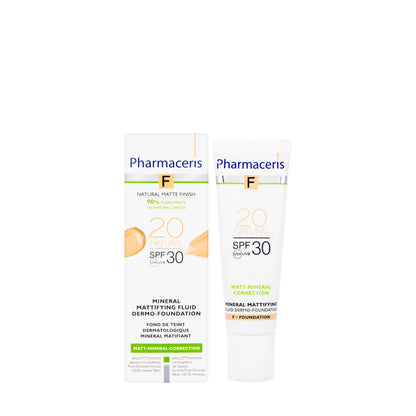 Pharmaceris F Matt-Correction Fluid Foundation SPF 30 Shade 20 Natural 30 Ml