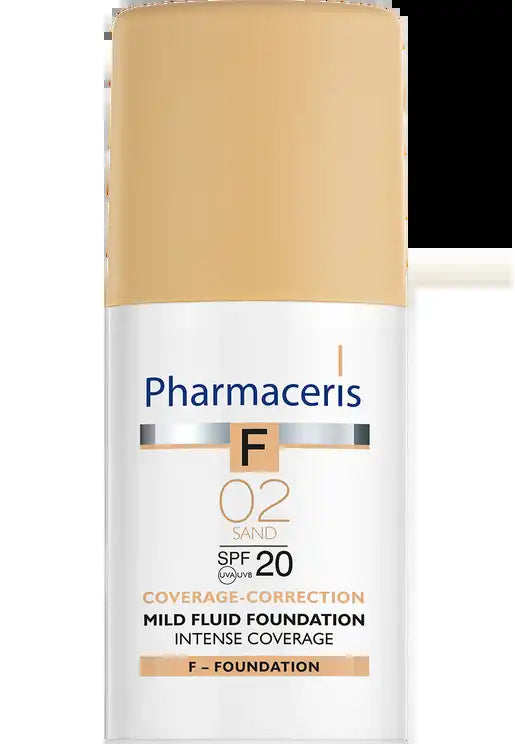 Pharmaceris F Coverage-Correction Mild Fluid Foundation SPF 20 Shade 02 Sand 30 Ml