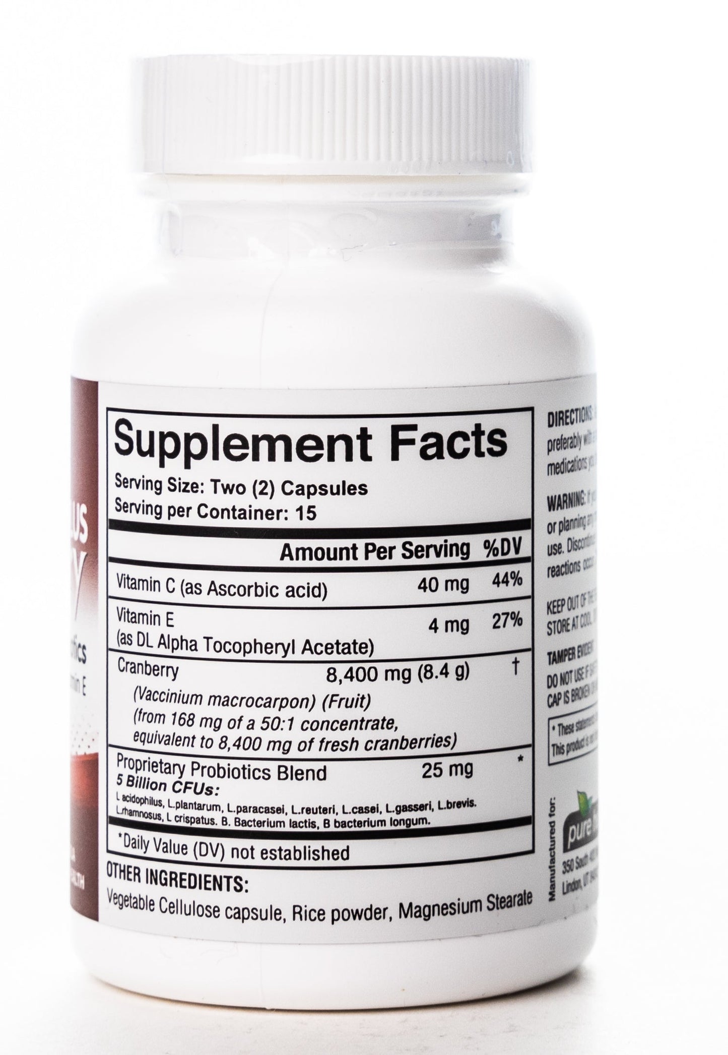 Pure Health Cranberry Plus 30 Capsules