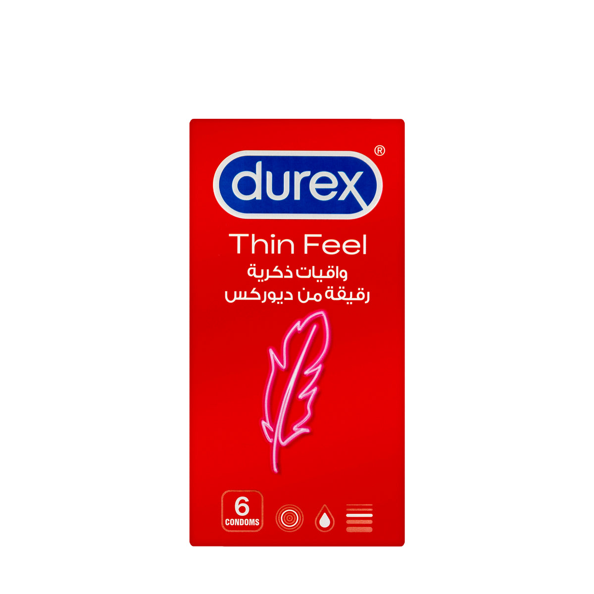 Durex Condom Feel Thin 6 Pieces