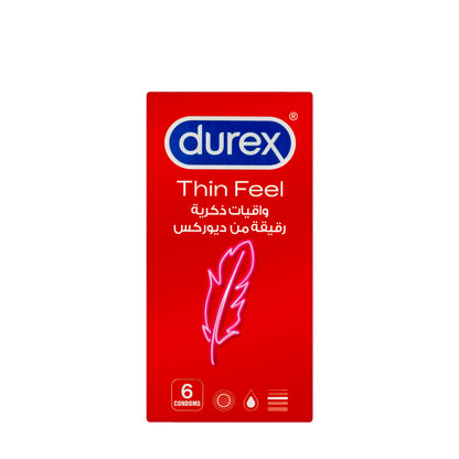 Durex Condom Feel Thin 6 Pieces