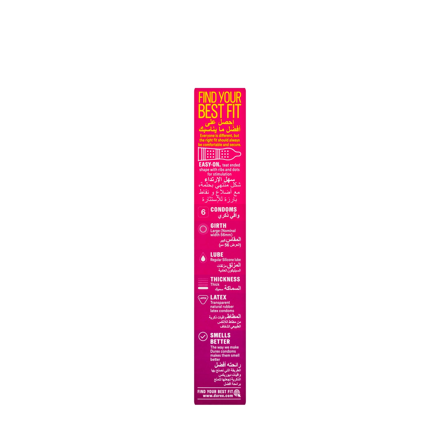 Durex Condom Intense Pleasure 6 Pieces