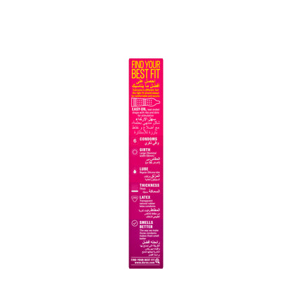 Durex Condom Intense Pleasure 6 Pieces