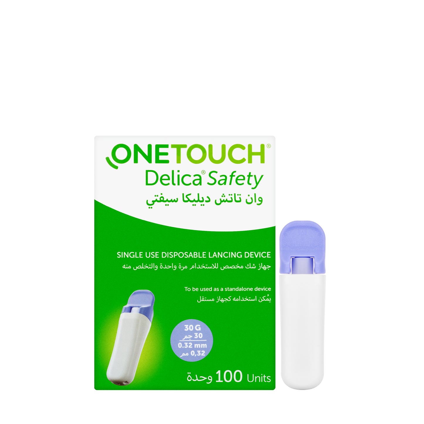 OneTouch Delica Safety Needles 100 Pieces