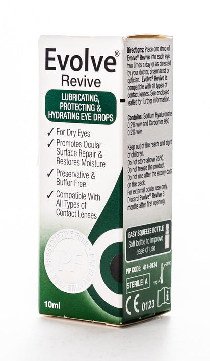 Evolve Revive Lubricating Eye Drops 10Ml