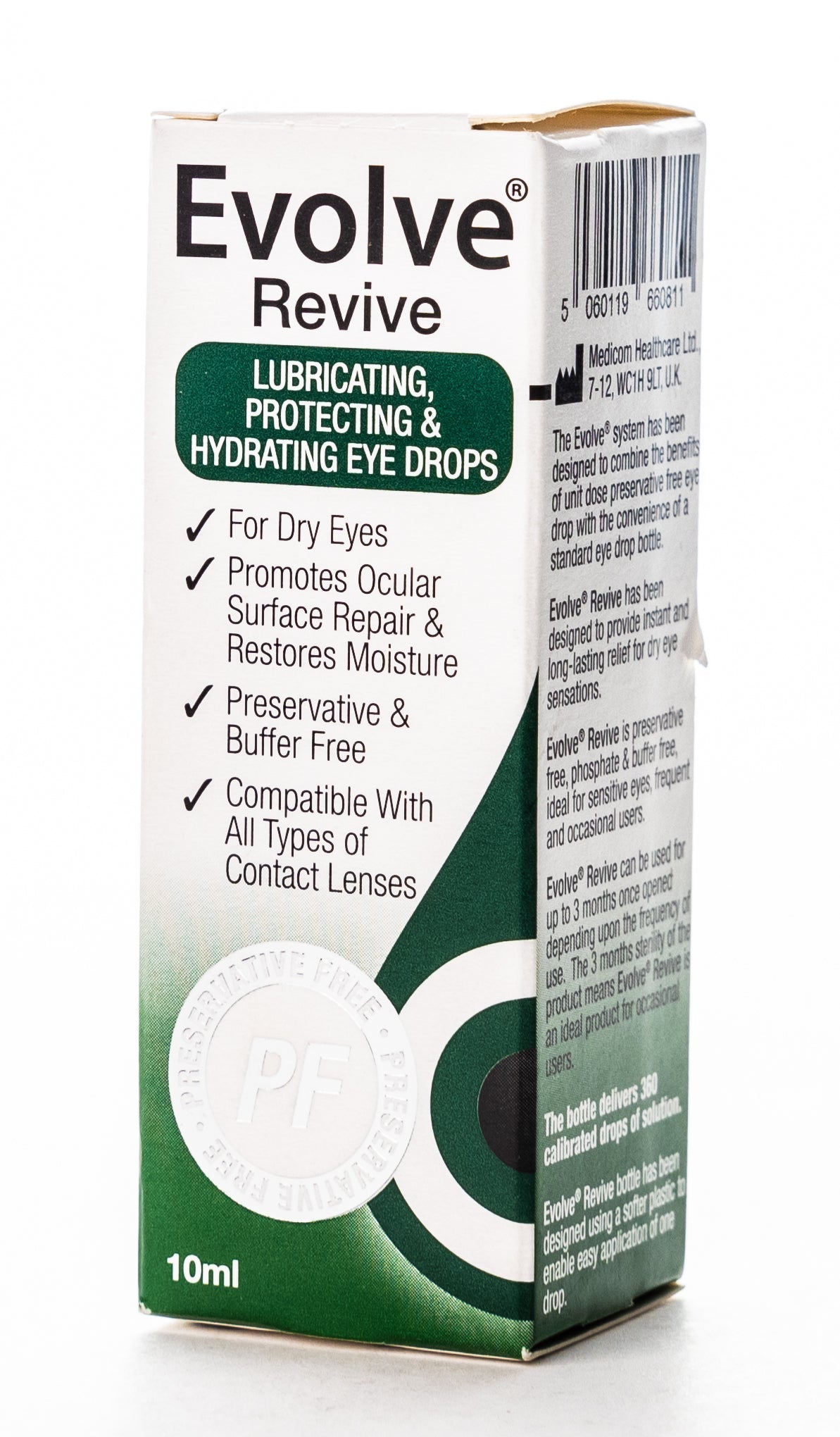 Evolve Revive Lubricating Eye Drops 10Ml