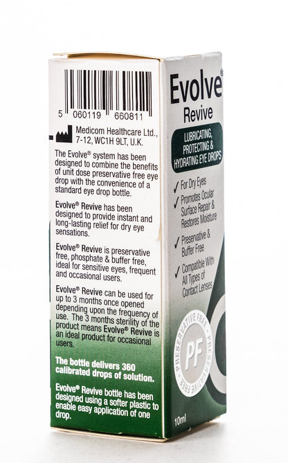 Evolve Revive Lubricating Eye Drops 10Ml