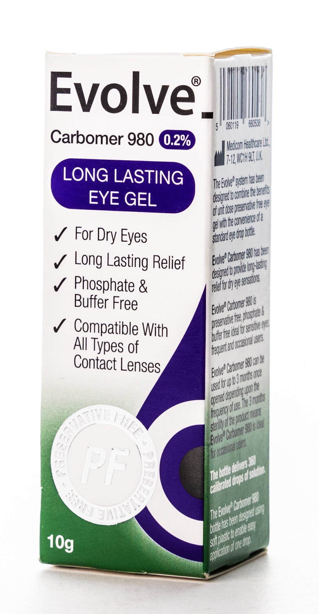 Evolve Carbomer 980 Eye Gel 10Gm