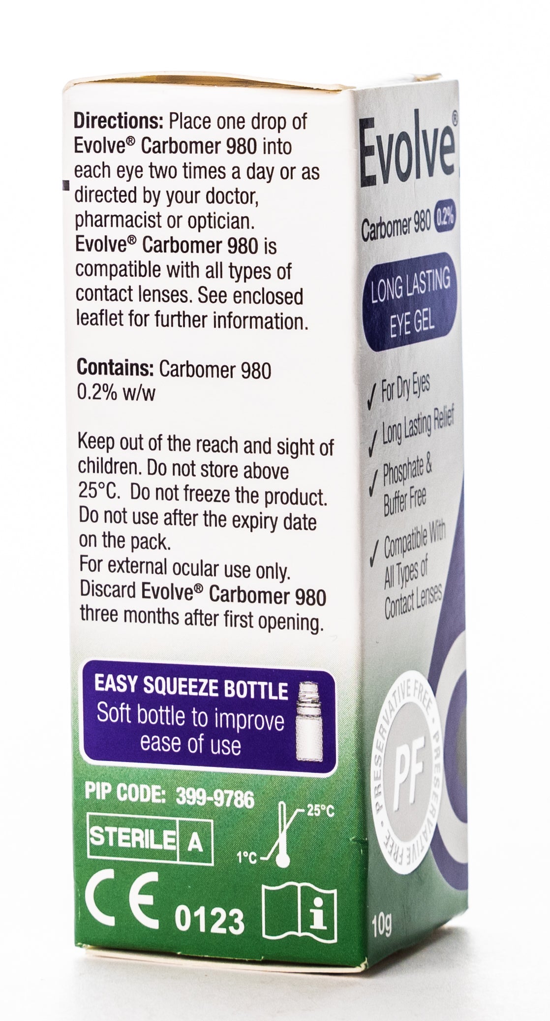 Evolve Carbomer 980 Eye Gel 10Gm