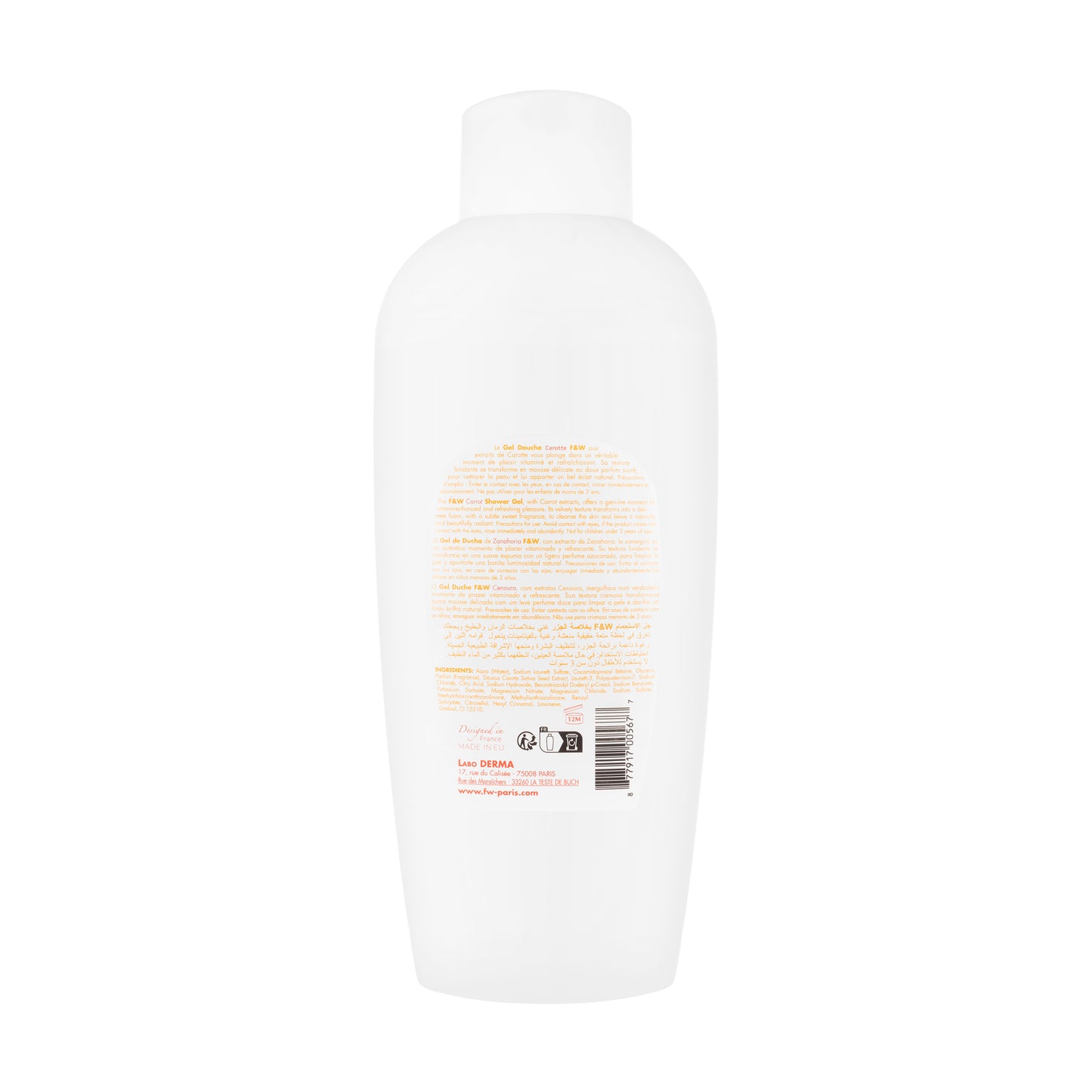 Fair And White Carrot Shower Gel 1000 Ml