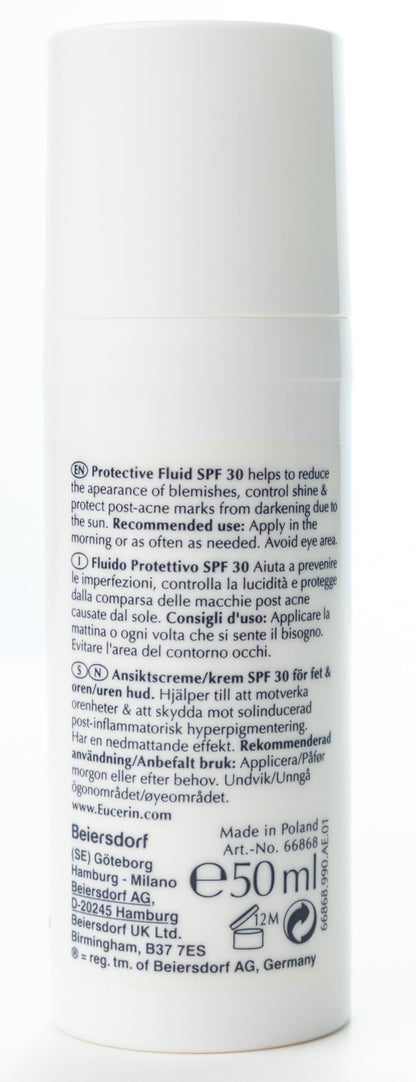 Eucerin DermoPurifyer Oil Control Post-Blemish Marks Protection SPF 30 Fluid 50 Ml