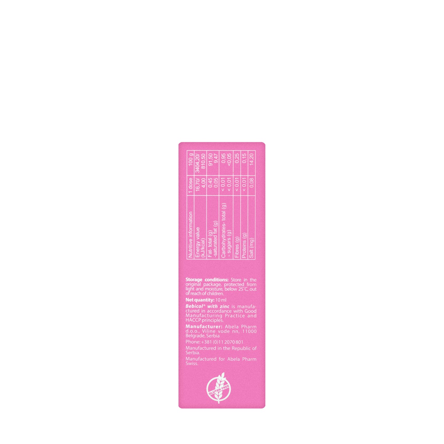 Bebicol With Zinc Drops 10 Ml