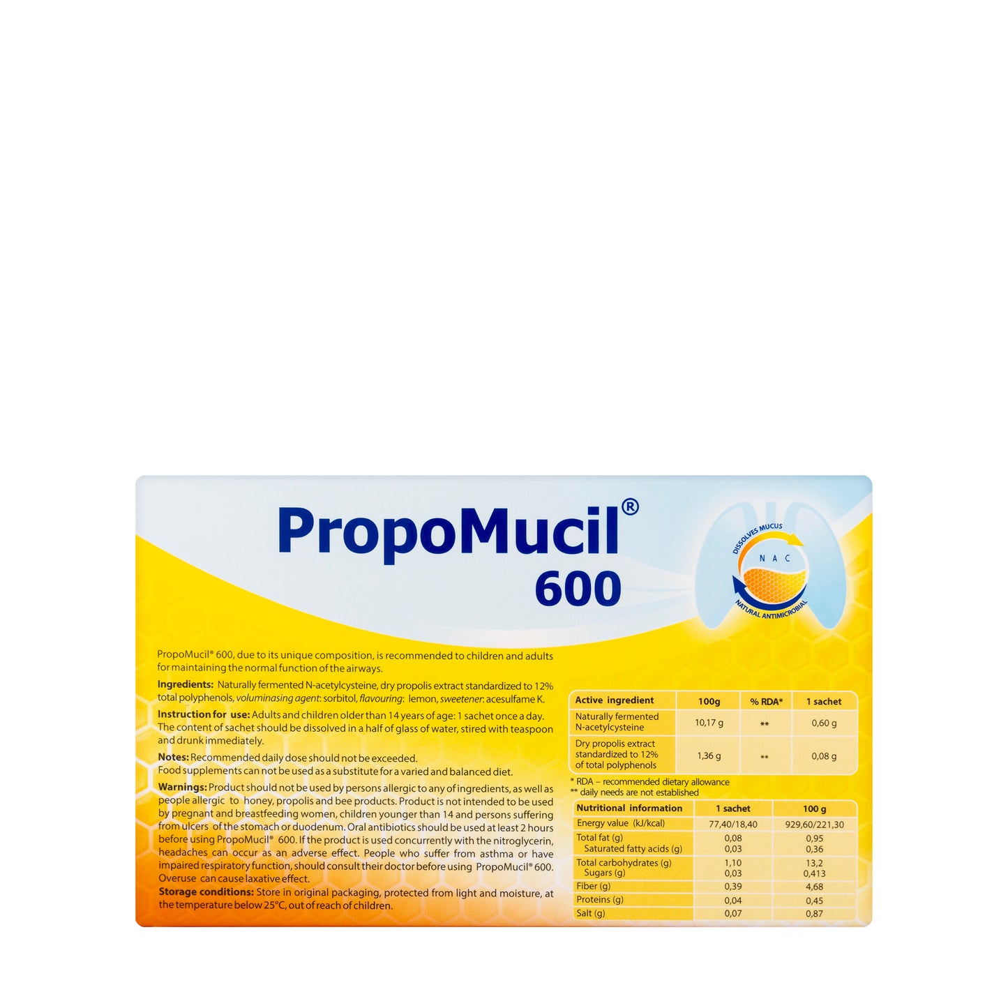 Propomucil 600 [Lemon] 5 Sachet