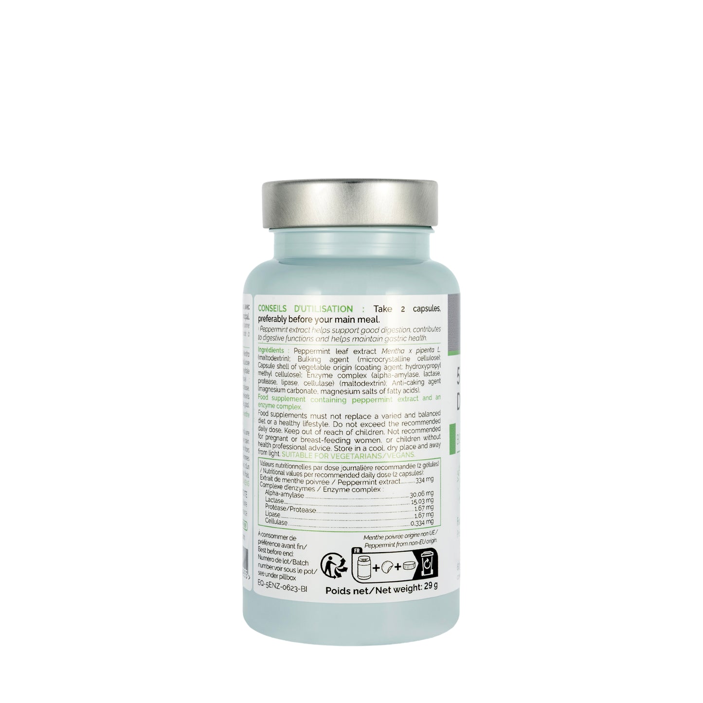 Biocyte 5 Enzymes Digestives 60 Capsule