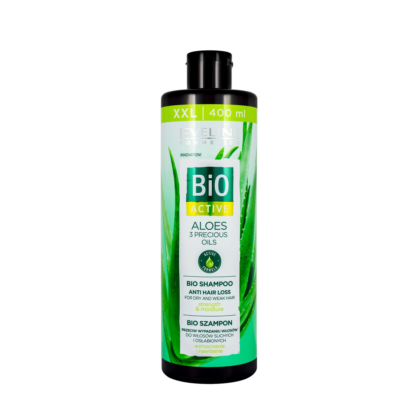 Eveline Bio Organic Aloe + 3 Precious Oils Anti Hair Loss Shampoo 400 Ml