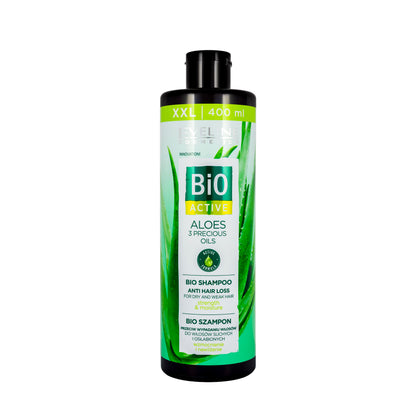 Eveline Bio Organic Aloe + 3 Precious Oils Anti Hair Loss Shampoo 400 Ml