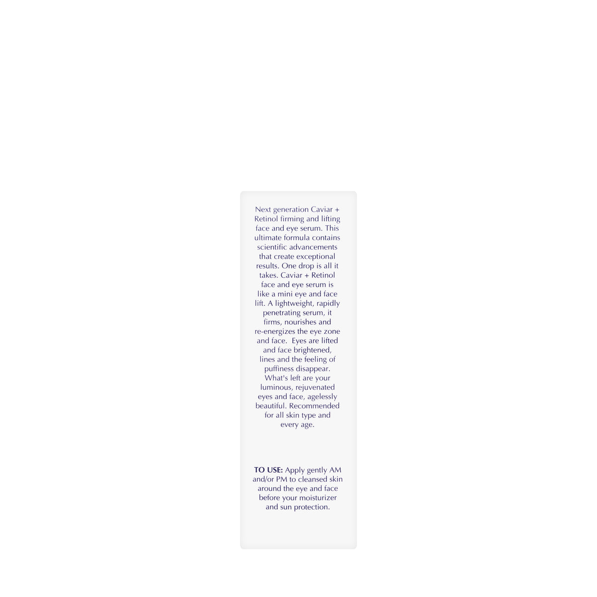 Rexsol Caviar + Retinol Face and Eye Serum 30 Ml